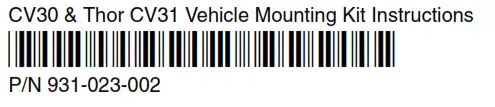 Honeywell CV30 Vehicle Mounting Kit - bar code