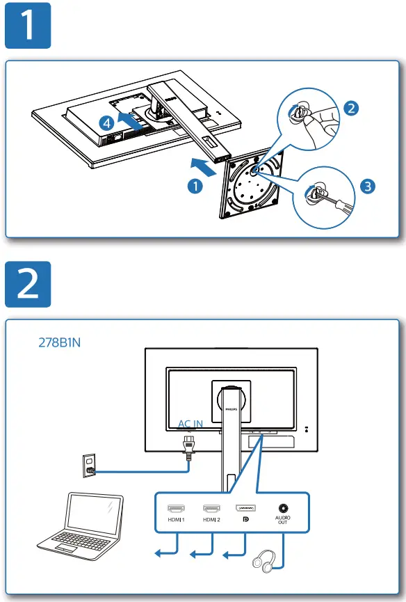 PHILIPS 278B1 B Line PowerSensor LCD Monitor - Fig 1