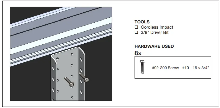RANGER N5-DS84-4 Shelving - bottom flange