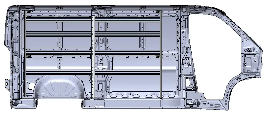 RANGER N5-DS84-4 Shelving - with ranger wall kits6