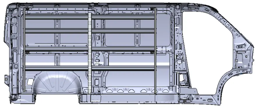 RANGER N5-DS84-4 Shelving - without ranger wall kits