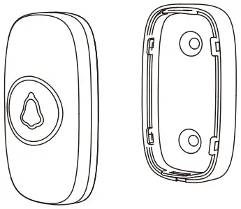 secrui M520 + F55 Wireless Doorbell - Transmitter
