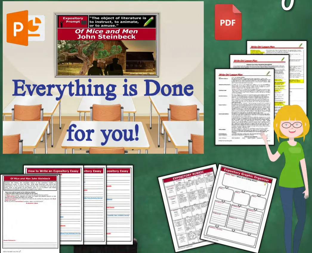 EXPOSITORY WRITING Of Mice and Men - PDF