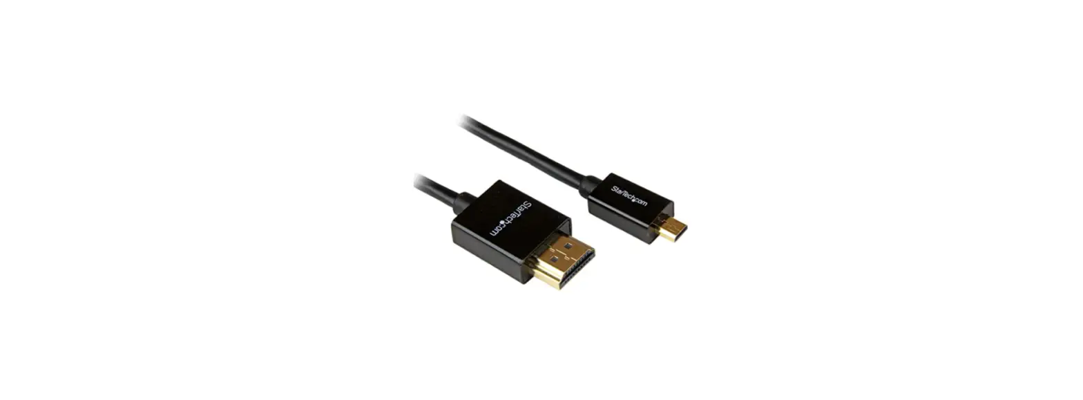 Startech.com Hdadmm5ma 5-meter 15-feet Thin Micro Hdmi User Guide
