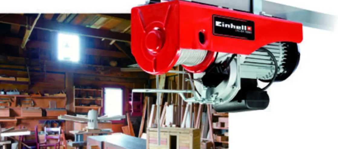 Einhell Bt-eh 1000 Electric Cable Winch Instruction Manual