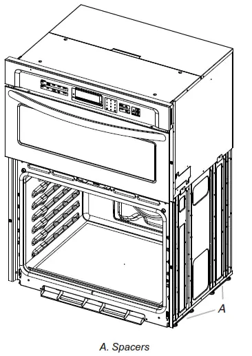 JENNAIR JMW2430LL 30 Inch Double Combination Electric Wall Oven- A. Spacers