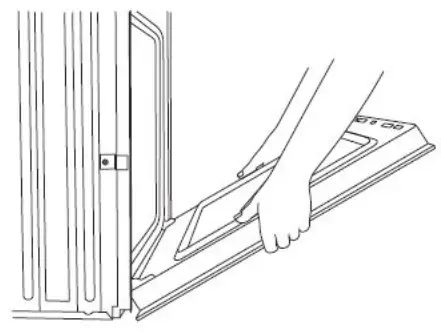 JENNAIR JMW2430LL 30 Inch Double Combination Electric Wall Oven- door.