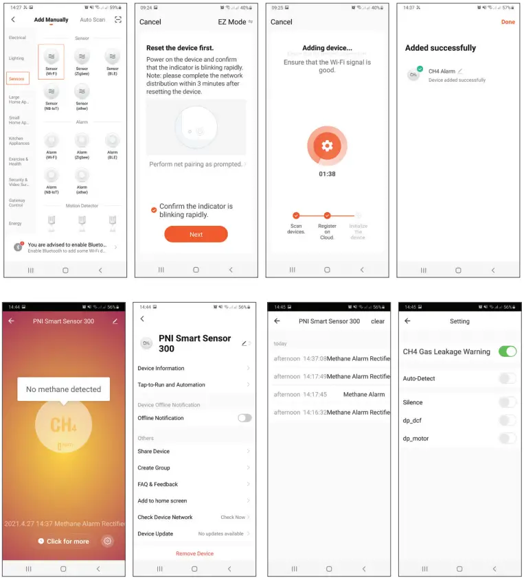 PNi 300 WiFi Safe House Smart Gas - Remote contro