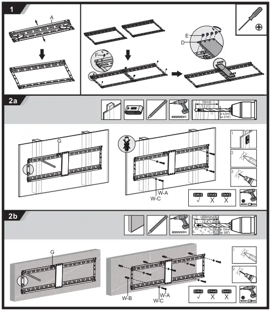 MONOPRICE-43197-Extra-Wide-Tilt-TV-Wall-Mount-Bracket-fig-2