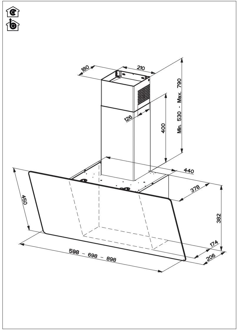 FRANKE FPJ Series Evo Plus Wall Hood - fig 1