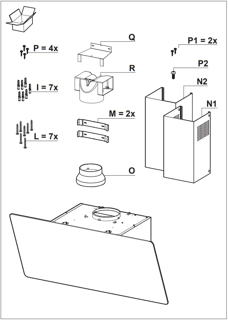 FRANKE FPJ Series Evo Plus Wall Hood