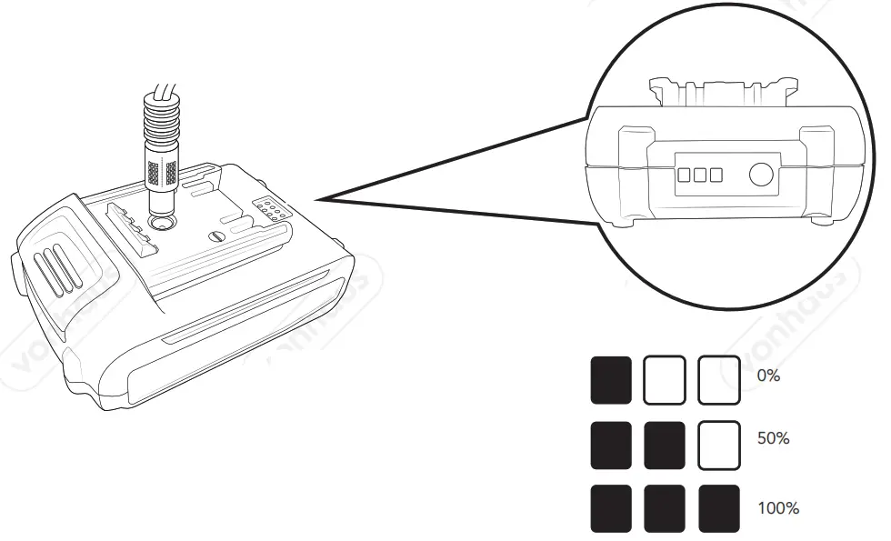 VonHaus 3500164 E-Series 2.0Ah Li-ion Battery - fig1