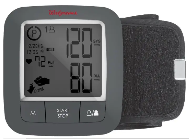 Walgreens Delux Wrist Blood Pressure Monitor Instructions Wgnbpw-920