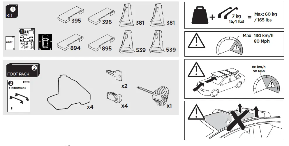 THULE-145318-Evo-Clamp-Roof-Bar-Fitting-Kit -01