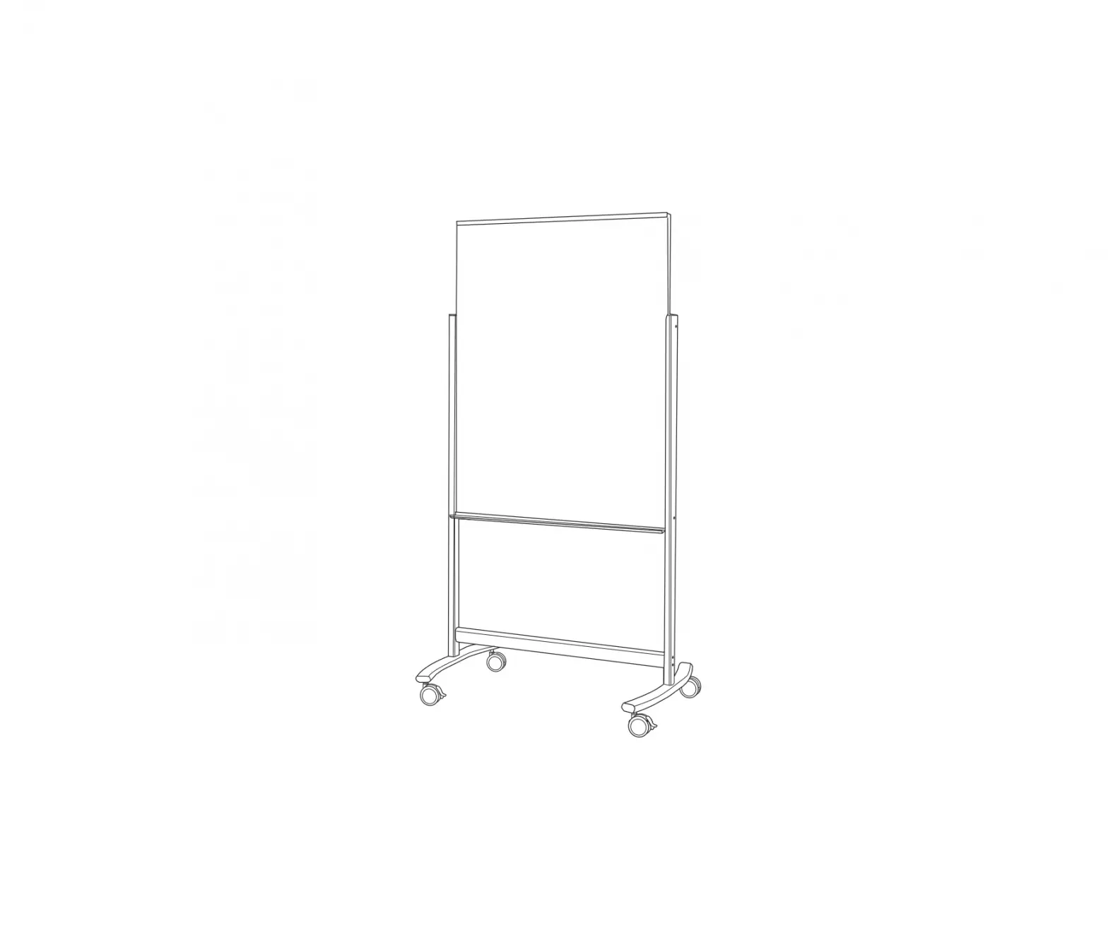 Uline H-8533, H-8534 Mobile Glass Dry Erase Board Installation Guide