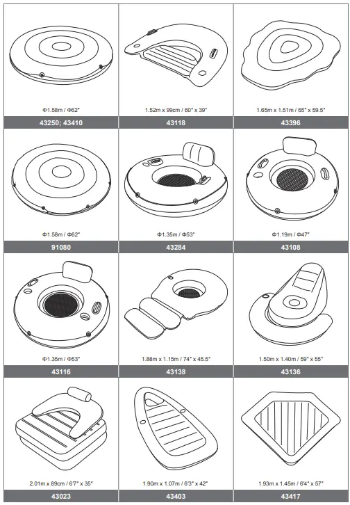 Bestway 41475 Inflatable Flamingo 153x143cm-FIG3