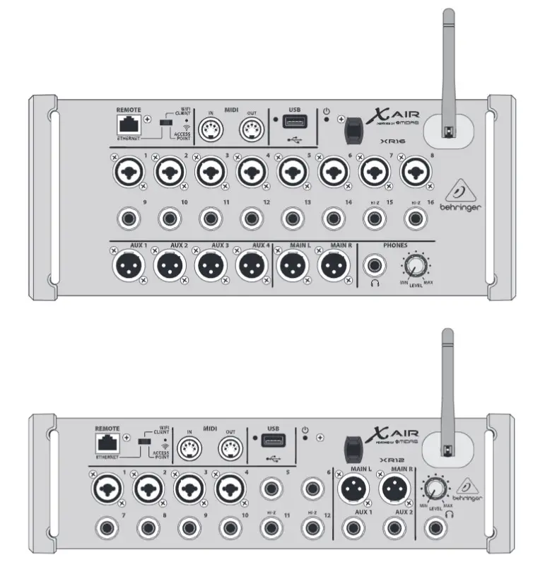 behringer X AIR XR16 Digital Mixer