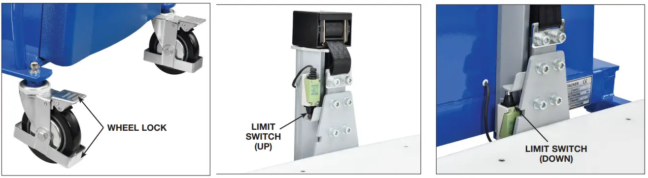 GLOBAL INDUSTRIAL 988927 Battery Powered Office Lift Truck - Fig 1