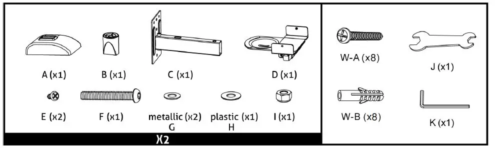 audizio-HTS35-Speaker-Wall-Bracket-fig-1