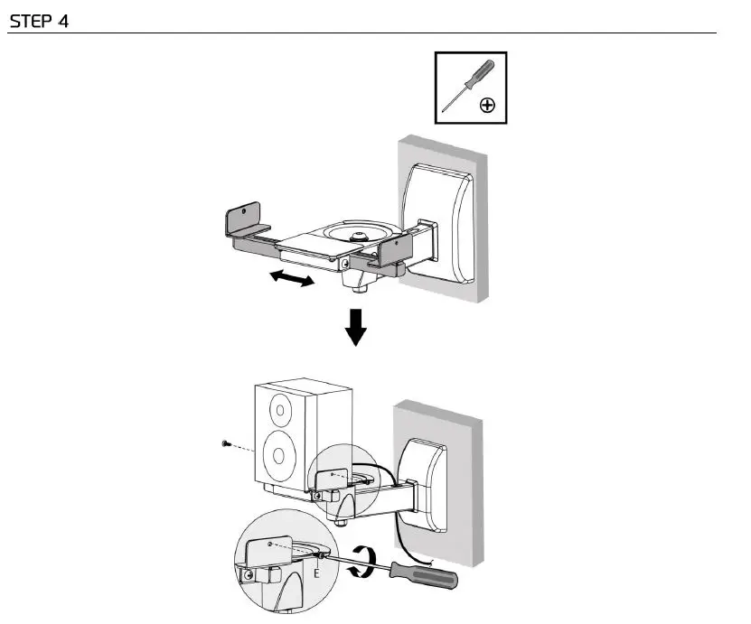 audizio-HTS35-Speaker-Wall-Bracket-fig-5