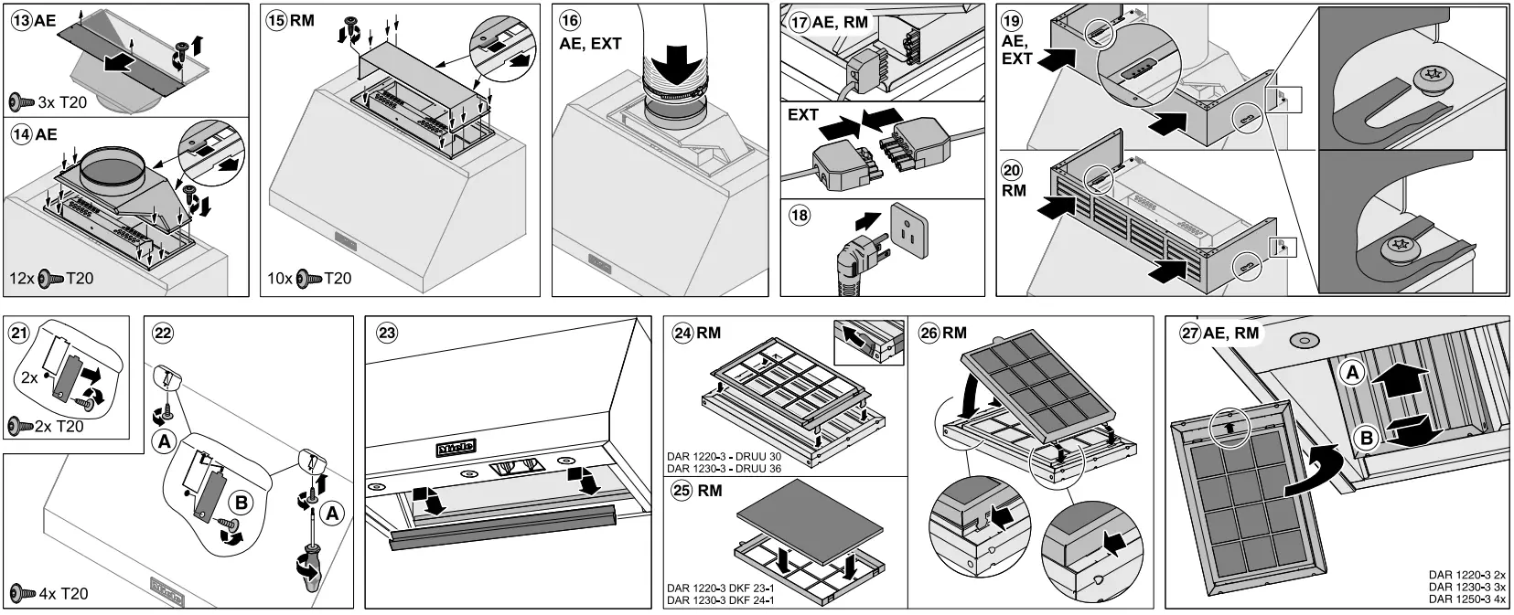 Miele DAR12203 Wall Mount Range Hood - FIG