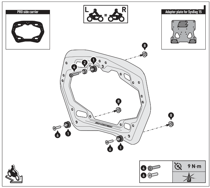 SW MOTECH BC.SYS.11.953.20000 SysBag 30 Bag System - fig10