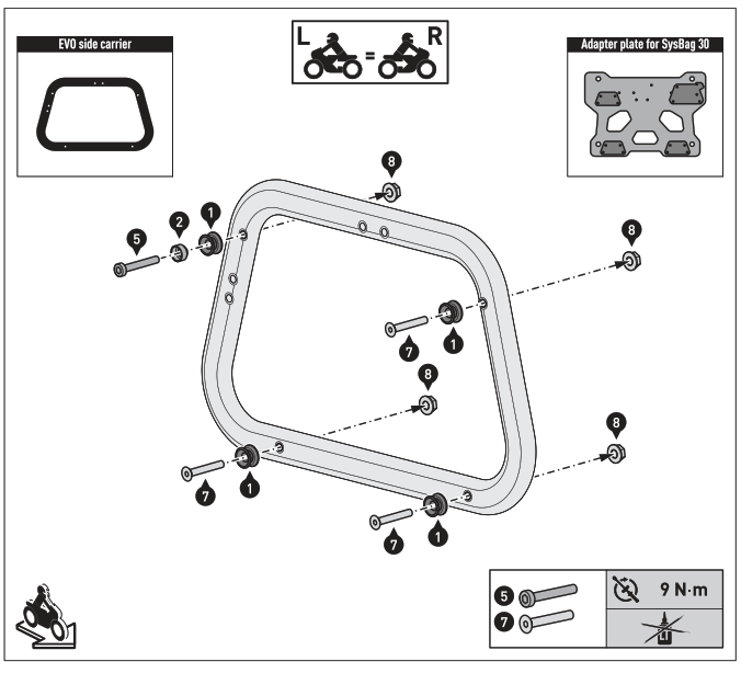SW MOTECH BC.SYS.11.953.20000 SysBag 30 Bag System - fig14