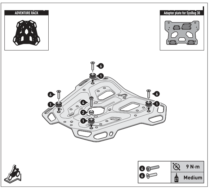 SW MOTECH BC.SYS.11.953.20000 SysBag 30 Bag System - fig18