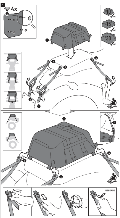 SW MOTECH BC.SYS.11.953.20000 SysBag 30 Bag System - fig29