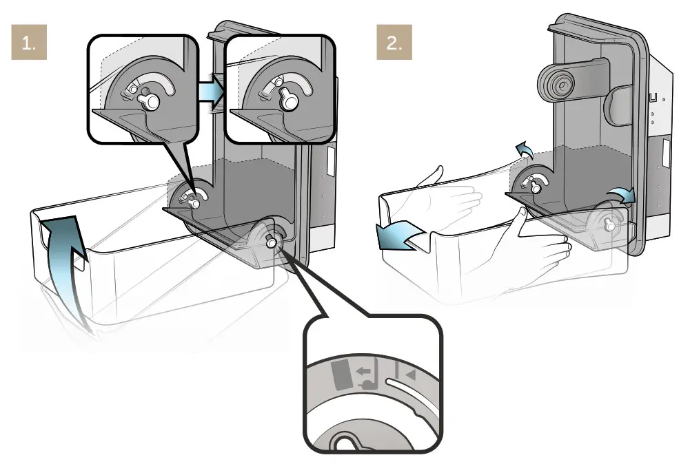 Kimberly-Clark ICON Automatic Roll Towel Narrow Recessed Dispenser - Fig 2