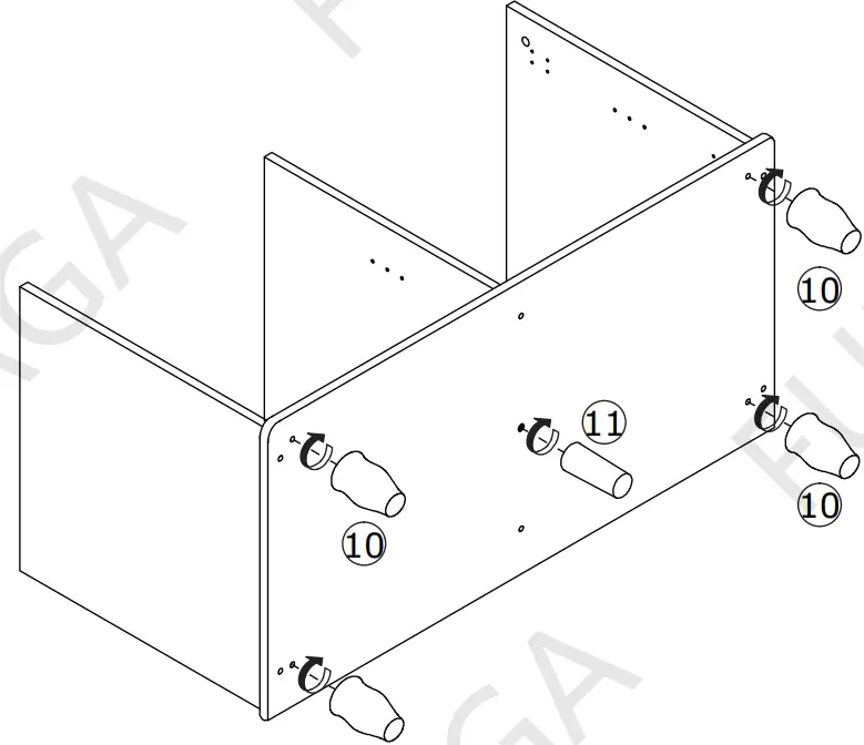 FUFU GAGA LJY-KF330038-01 6 Pair White Composite Shoe Organizer - fig 13
