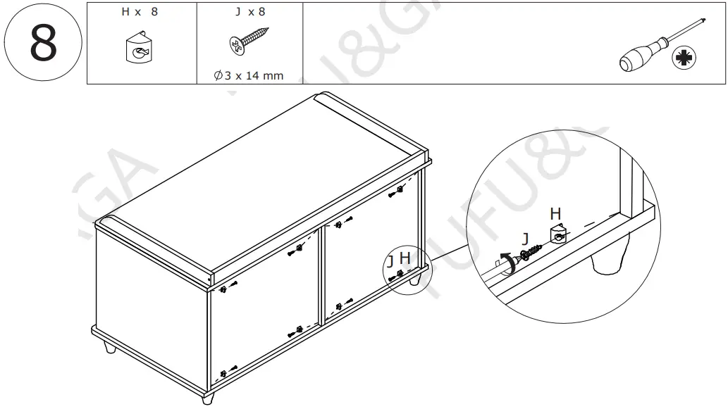 FUFU GAGA LJY-KF330038-01 6 Pair White Composite Shoe Organizer - fig 16