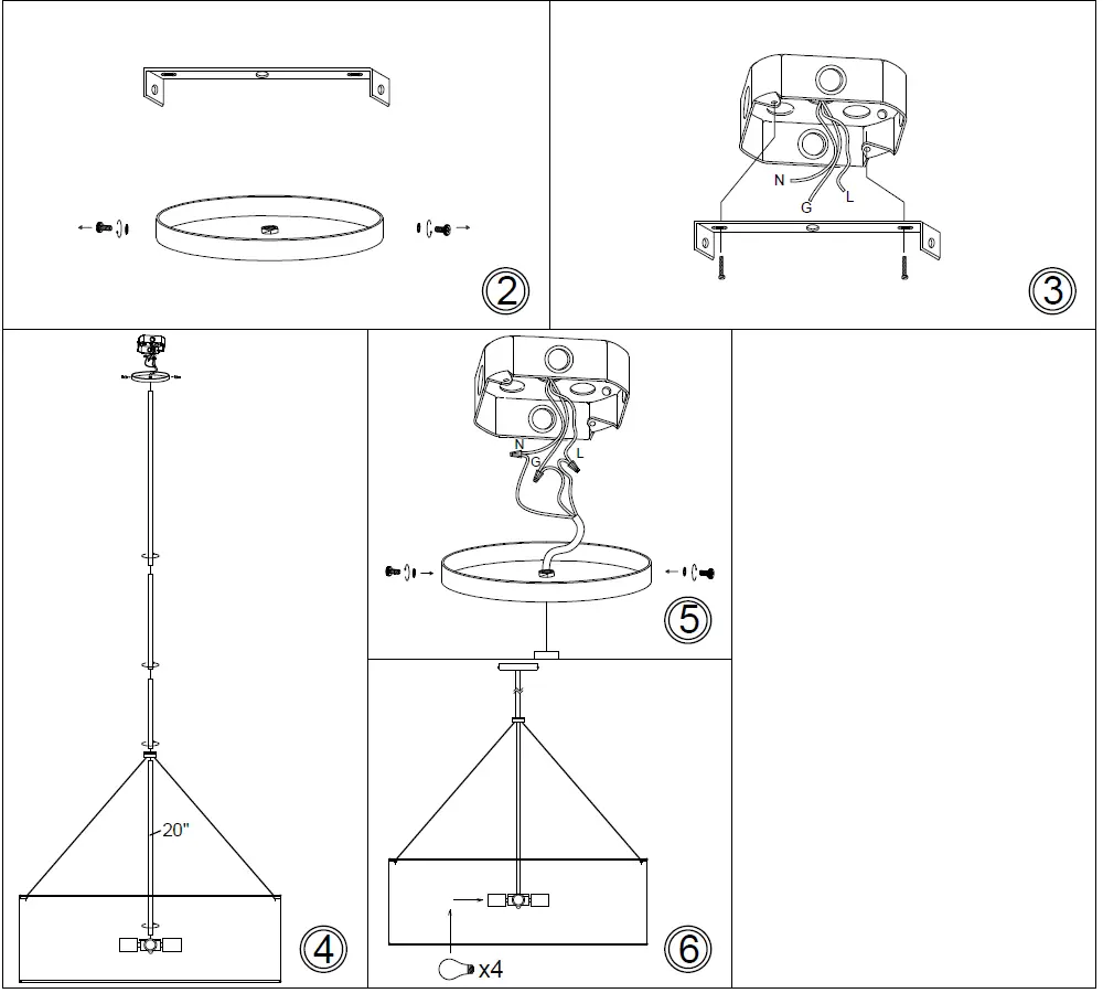 Dainolite-PLV-304C-MB-698-Pallavi-4-Light-Black-Modern-Contemporary-Drum-Pendant-Light-FIG-4