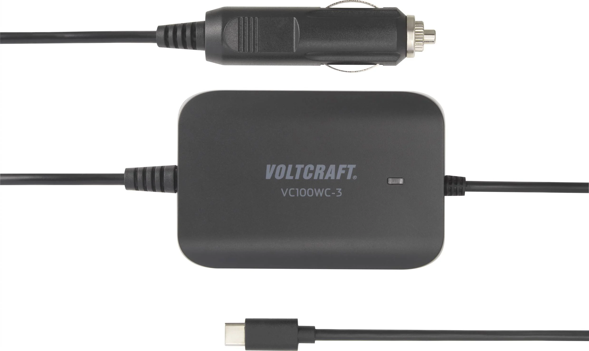 VOLTCRAFT VC100WC-3 Car USB-CTM Charging Adapter-FIG1