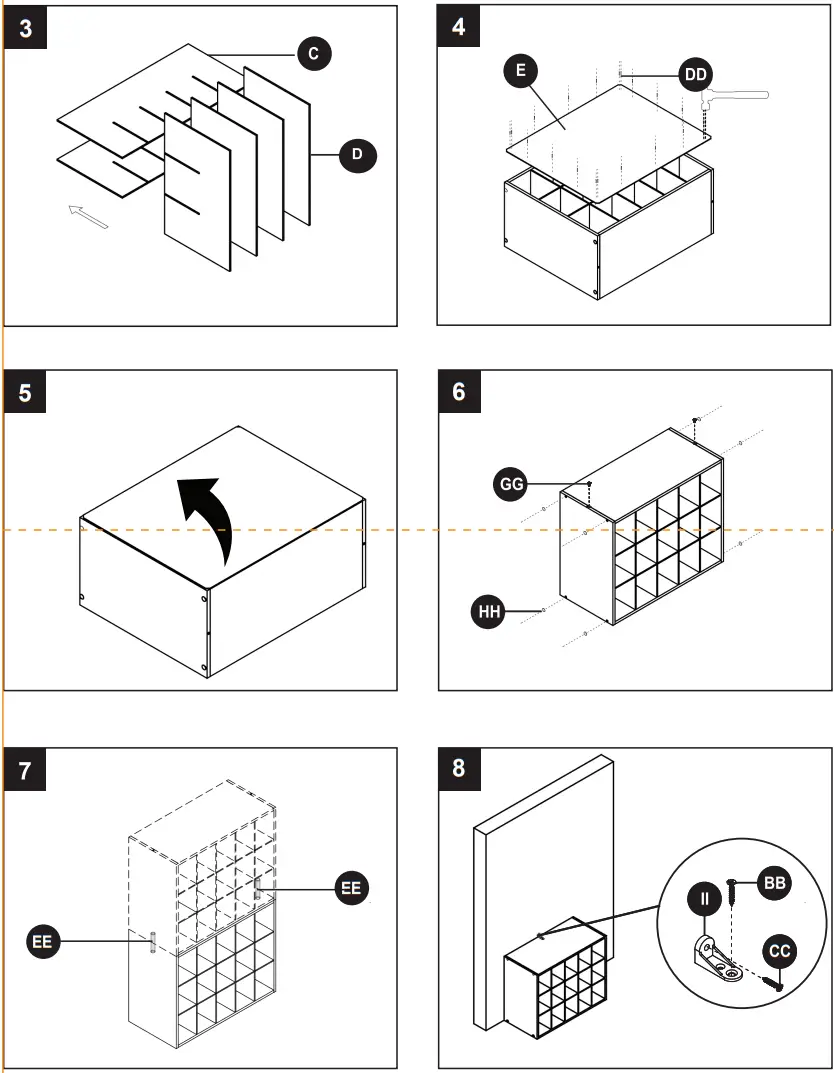 Style SELECTIONS CL22 ST15 W 15 Cube Storage Organizer - Figure 7