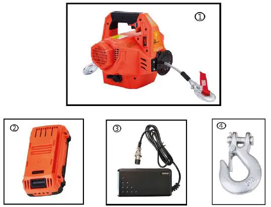 GLOBAL INDUSTRIAL 298662 Battery Power Portable Pulling and Lifting Tool-1