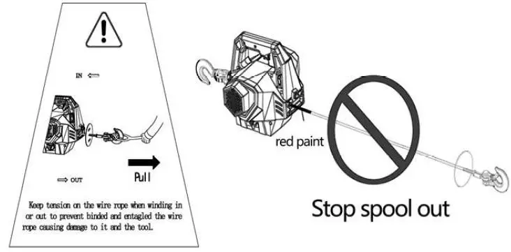 GLOBAL INDUSTRIAL 298662 Battery Power Portable Pulling and Lifting Tool-10