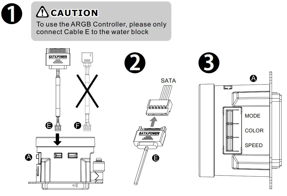 thermaltake CL-W319-PL12BL-A TOUGHLIQUID 240 ARGB Sync - Installation Guide-