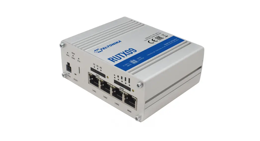 Teltonika Rutx09 Lte-a Cat6 Cellular Iot Dual Sim Router User Guide
