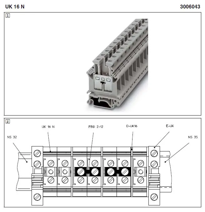 PHOENIX CONTACT UK 16 N Feed-Through Terminal Block-fig-1