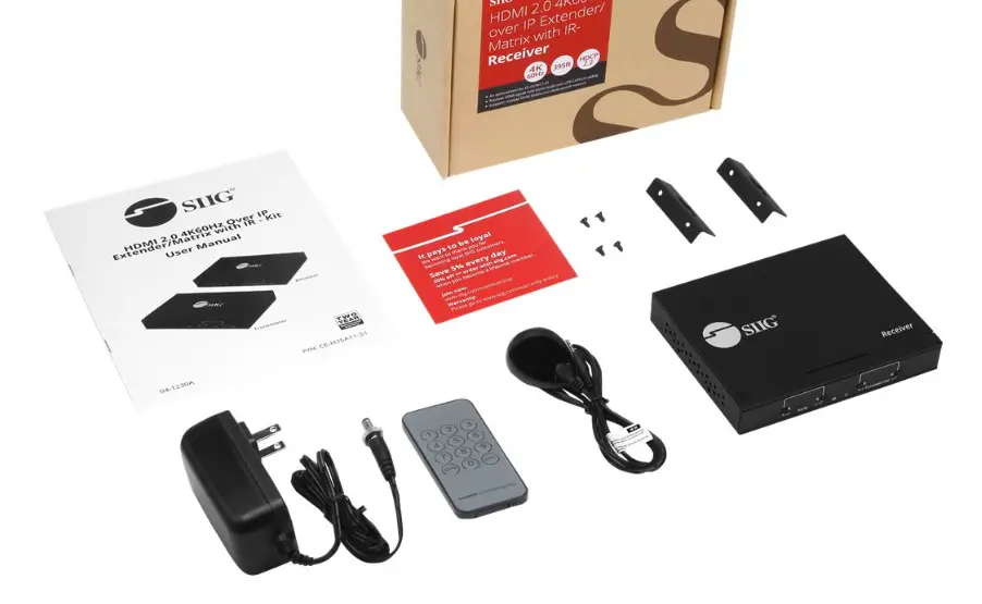 Siig 4k60hz Hdmi Over Ip Extender User Manual Siig 4k60hz Hdmi Over Ip Extender User Manual