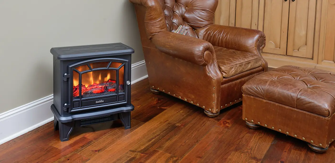 Duraflame Dfi-550-22 Black Infrared Freestanding Electric Fireplace Stove User Manual