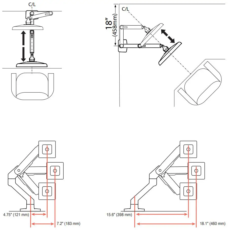 ergtron-HX-Desk-Monitor-Arm-with-Heavy-Duty-Tilt-FIG 2