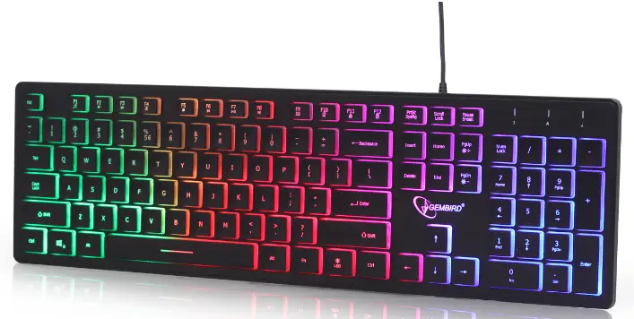 gembird KB-UML-01-Rainbow-Backlight-Multimedia-Keyboard-fig- (5)