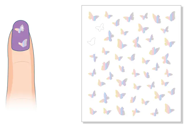 make it real 2326 Butterfly Cosmetic - gloss on your lips 3