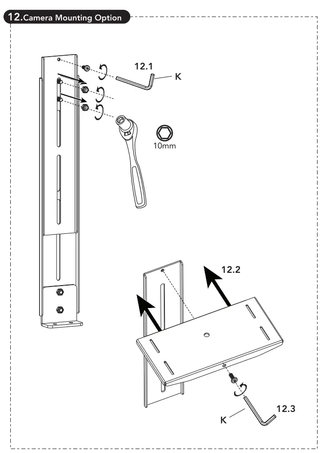 Multibrackets 7350105210020 M Motorized Floorstand XL 150kg - Vesa12