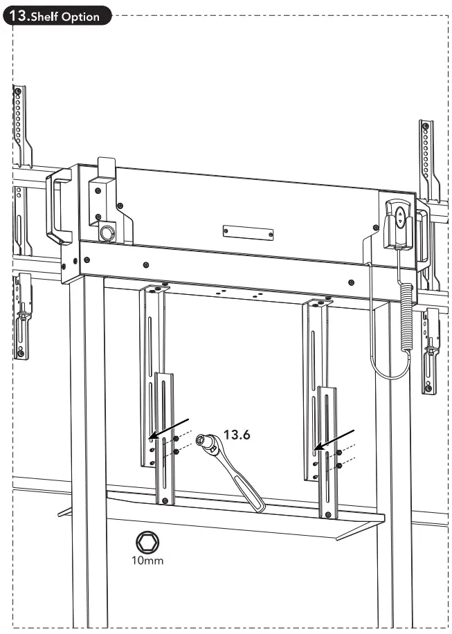 Multibrackets 7350105210020 M Motorized Floorstand XL 150kg - Vesa17