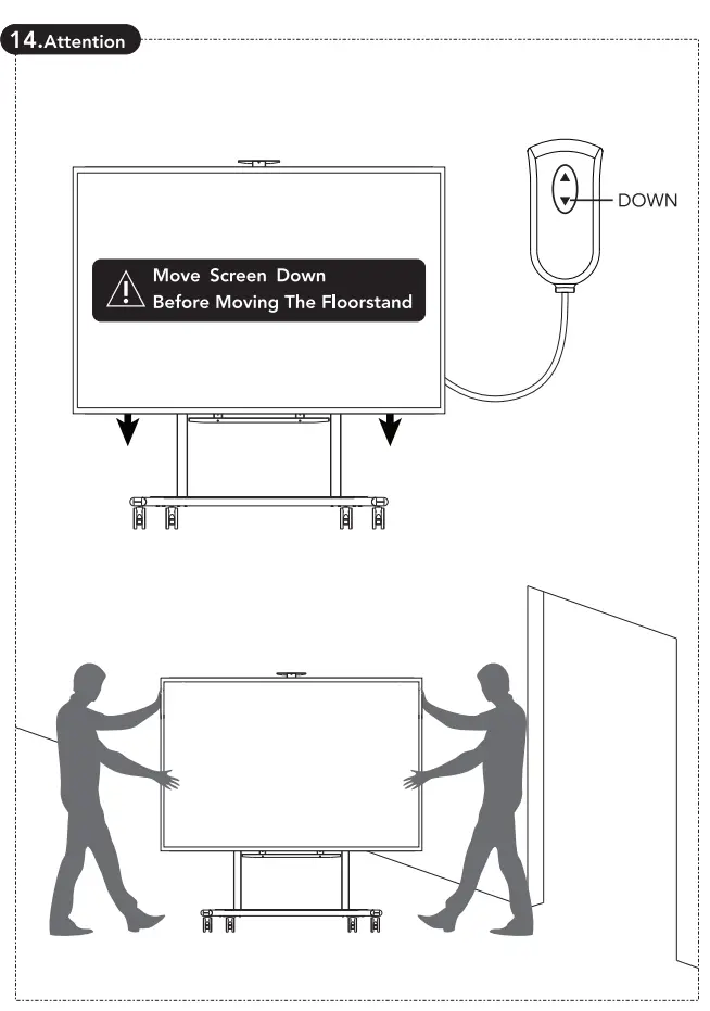 Multibrackets 7350105210020 M Motorized Floorstand XL 150kg - Vesa18