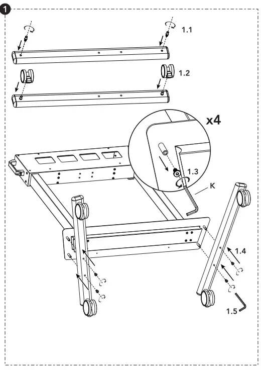 Multibrackets 7350105210020 M Motorized Floorstand XL 150kg - Vesa2