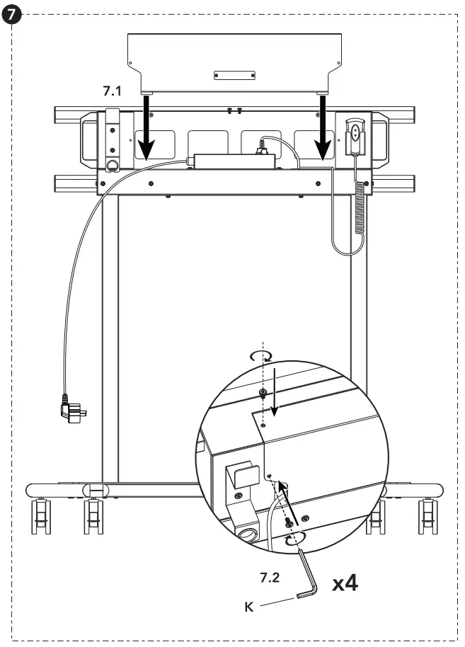 Multibrackets 7350105210020 M Motorized Floorstand XL 150kg - Vesa7